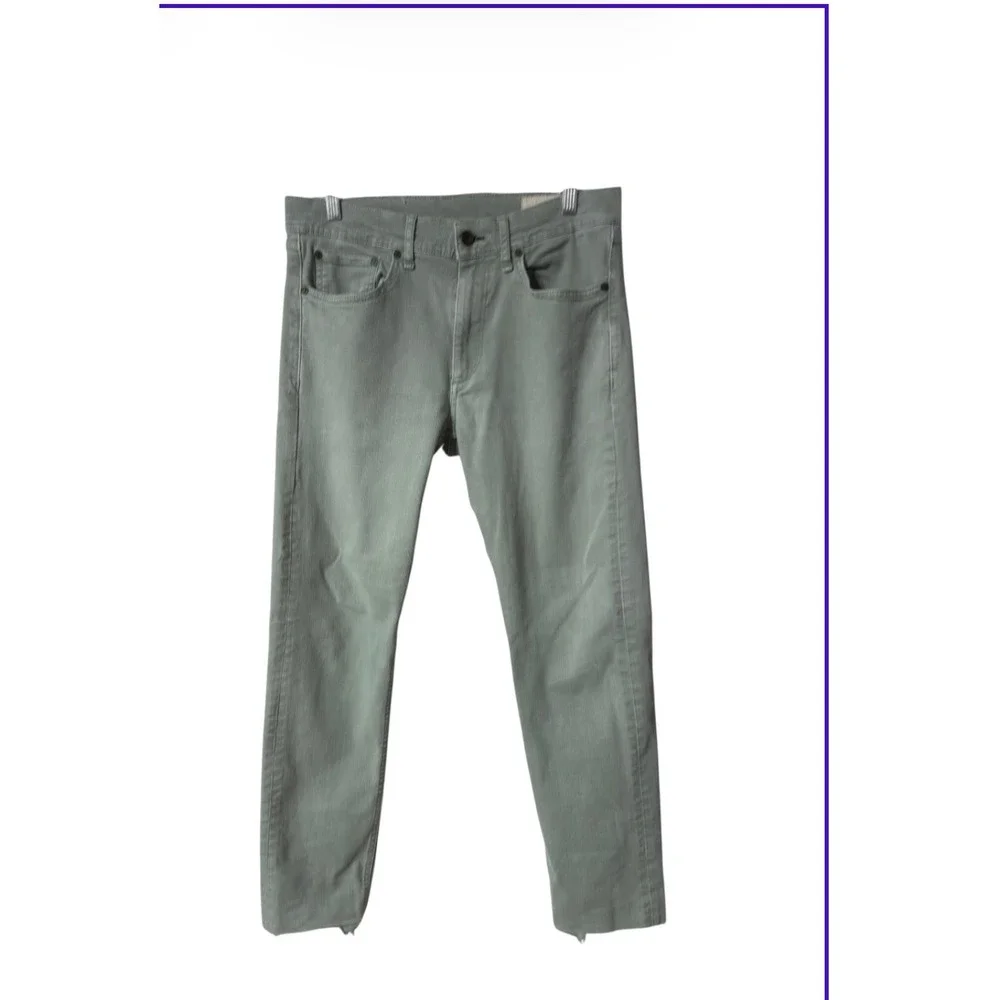 Rag & Bone Fit 2 Slim Jeans London Fog Green 32x32 Mens Pants